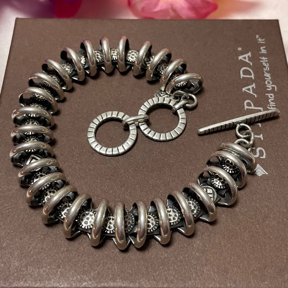 🩵SOLD🩵 Silpada Logo Signature Arrowhead Sterling Silver Bracelet B2091 - Picture 2 of 15